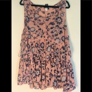 Torrid Chiffon Tank Floral Top